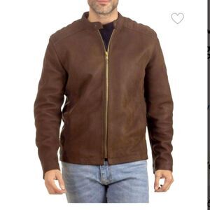 Frye leather jacket, new without tags! Men's size large
